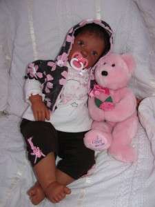  Ethnic biracial black toddler baby girl Kylie Secrist Benni  