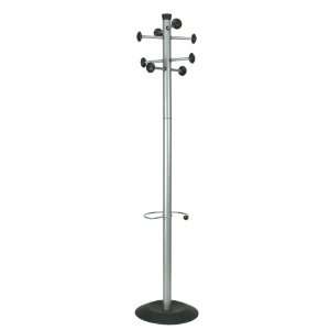  Alba Coat Stand with Umbrella Holder, 70 Inch Height, 8 