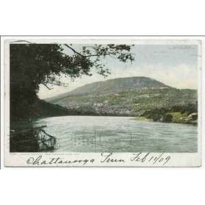Reprint Lookout Moutain from Tennessee River, Lookout Mtn., Tenn 1902 