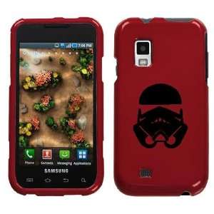 SAMSUNG GALAXY S FASCINATE I500 BLACK STORMTROOPER ON A RED HARD CASE 