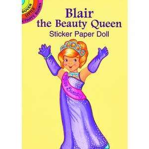  Blair the Beauty Queen Sticker Paper Doll Toys & Games