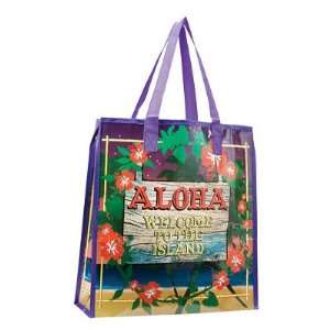  (14x15) Aloha Hawaii Large Recycled Shopper Tote