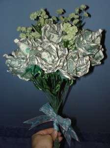 Origami Money Long Stem Rose Spendable US Cash Gift  
