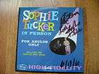 Sophie Tucker/For Adults Only/Ted Shapiro/Mercury/ HEAR  