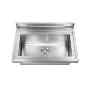  Kindred KCLS36A10 36 Inch 1 Bwl Wrktp Bkspls Sink w/3 