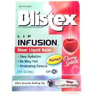  Blistex Lip Infusion Liquid Balm Cherry 0.14 oz (Package 