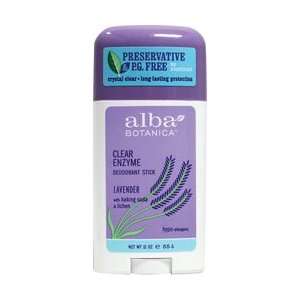  Alba Botanica   Clear Enzyme Deodorant Stick, Lavender 2 