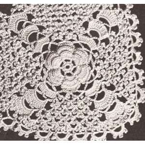  Vintage Crochet PATTERN to make   Irish Sharon Rose MOTIF BLOCK 