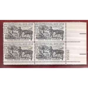  Stamps US Silver Centennial Scott 1130 MNHVF Block of 4 