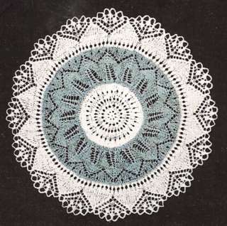 Vintage Lace Doily Motif Block hot pad Knitting PATTERN  