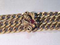 Vintage Goldette Bracelet 3 Strand Snake Bee LIN 248  