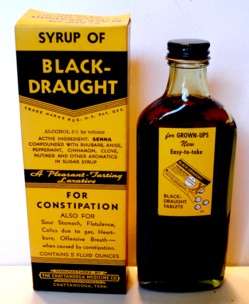 Syrup Of Black Draught Laxative Bottle & Box Full  
