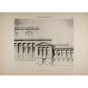  1902 Print Paul Blondel Architecture Court Elevation 