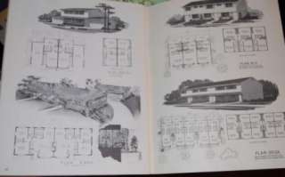 Vintage 1970s House Home & a few Apartment Plans Book Practical Knight 