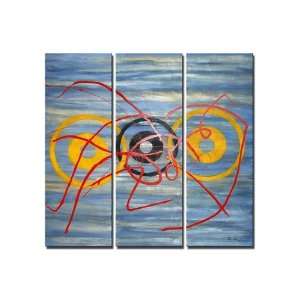  Blood Rings Hand Painted Canvas Art Oil Painting 