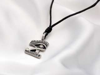Necklace Pendant Jewelry Egyptian Eye of Ra Horus Pewter Silver 