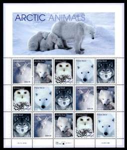 Arctic Animals / USA Postage Stamps Full Sheet 1998 /MNH  