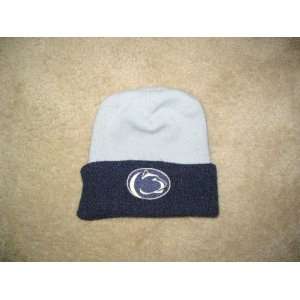  Nittany Lions Silver / Blue Beanie Hat Cap ONE SIZE 