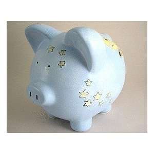   piggy bank   blue with moon and stars Solar Giant Toys & Games