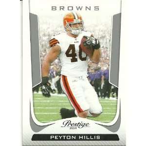  Prestige Peyton Hillis # 50 Browns    Arkansas