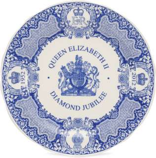 SPODE BLUE ROOM QUEEN ELIZABETH II DIAMOND JUBILEE PLATE Ltd/Edt 