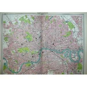  maps Plan London River Thames Hyde Park Kensington