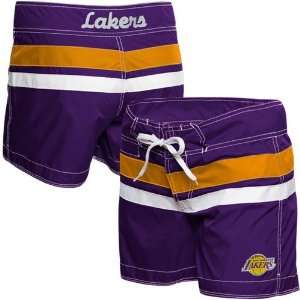  NBA Los Angeles Lakers Ladies Micro Twill Boardshorts 