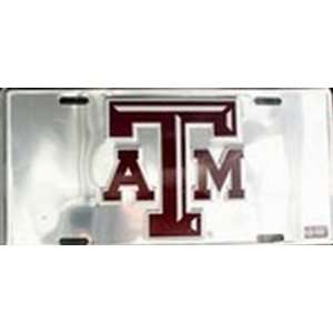 Texas A&M University Chrome LICENSE PLATES Plate Tag Tags auto vehicle 