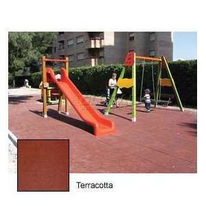  Playground Safety Tile   Terracotta 19 1/2 Sq. Sports 