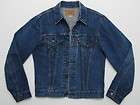 Vintage 60s Levis BIG E Two Pocket Denim Jean Jacket Single Stitch Sz 