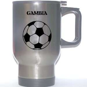  Gambian Soccer Stainless Steel Mug   Gambia Everything 