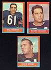 BEARS LOT 1963 TOPPS #64 ROGER LECLERC #70 BILL GEOR