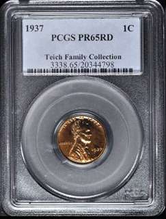   Cent PCGS PR65 Red, Rare GEM BLAZER From the Teich Collection  