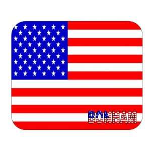  US Flag   Bonham, Texas (TX) Mouse Pad 