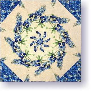 BLUEBONNETS Kaleidoscope Quilt Blocks KIT Moda Fabric  