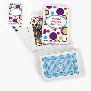 12 Personalized Bubble Bop Playing Card Decks   Games & Activities 