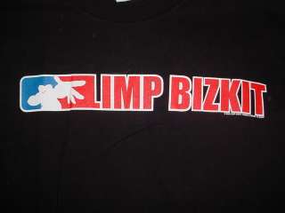 2000 Limp Bizkit shirt Concert Black t shirt XL  