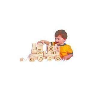    Natural Wood Chunky Train   Toys R Us Exclusive Toys & Games