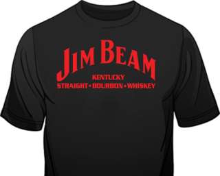 Black T Shirt, Bar, Club Promo, Jim Beam, 100% Cotton, T Shirt, S 
