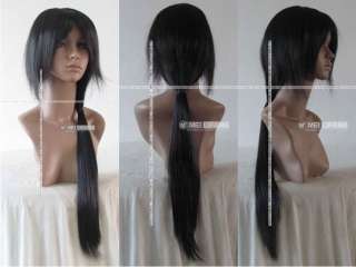 Naruto Wig Itachi Black Cosplay Wig long tail party costome coser hair 