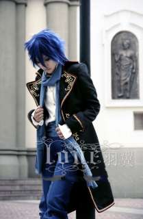 VOCALOID kaito Cosplay Blue Short Party Hair wig M12  