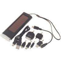 LED Light Solar Power Battery Charger w/ Cell phone Adapter for iPod 