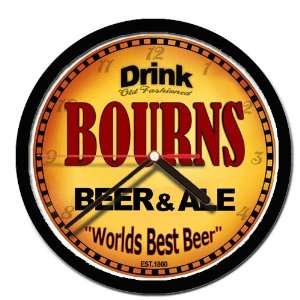  BOURNS beer and ale cerveza wall clock 