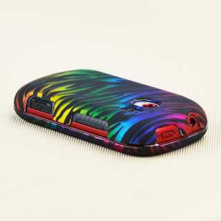 LG Extravert VN271 Black Rainbow Zebra Hard Case Cover  