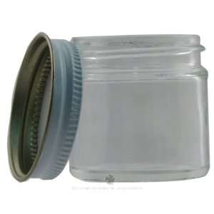  Frontier Natural Products   Glass Jar with White Metal Cap 