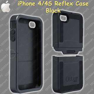   OtterBox Reflex Case for Apple iPhone 4 S 4S Black + Screen Protector