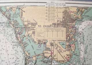 Clearwater Tarpon Springs Florida Sailing Chart Map  