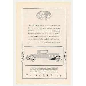  1931 Cadillac La Salle V 8 2 Passenger Coupe Print Ad 