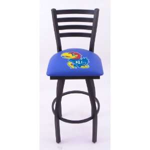  University of Kansas Single ring 25 swivel bar stool with 