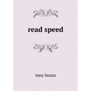 read speed tony bozan  Books